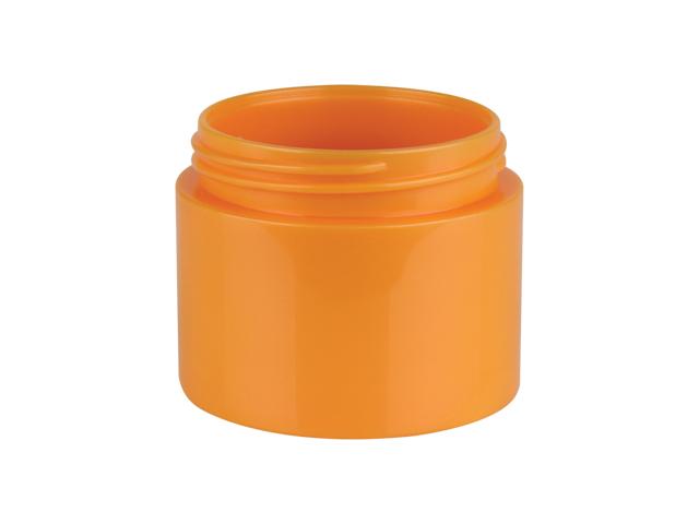 1.5 oz. Orange (50 ml) Iridesent Double Wall 52 mm Plastic Jar with Copper Empress Cap (2 pc) 35% OFF