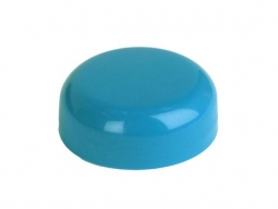 38mm Blue Turquoise Non Dispensing Plastic Dome Bottle Cap w/ Plug Seal