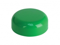 38mm Green Non Dispensing Plastic Dome Bottle Cap w/ Plug Seal