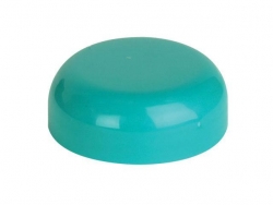 38mm Green Teal Non Dispensing Plastic Dome Bottle Cap w/ Plug Seal