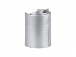 20-415 Silver Disc Top Dispensing Bottle Cap w/ .265 in. Orifice