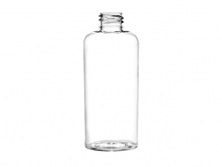 6 oz. Clear 24-410 PET (BPA Free) Plastic Tapered Cosmo Oval Bottle (Stock Item)