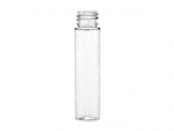 1 oz. Clear 20-410 Tall Cylinder Round (PET (BPA Free) Plastic Bottle (Stock Item)