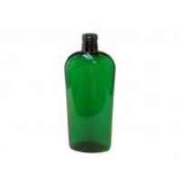 12 oz. Green Emerald Semi-Translucent 24-415 Reversed Tapered Cosmo Oval Plastic Bottle 12 oz. Green Emerald Semi-Translucent 24-415 Reversed Tapered Cosmo Oval Plastic Bottle