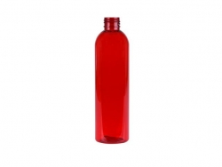 4 oz. Cranberry Red 20-410 Semi-Translucent PET (BPA Free) Plastic Round Bullet Bottle (Silgan)