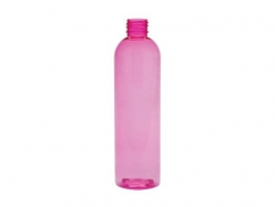 8 oz. Pink 24-410 PET (BPA Free) Semi-Translucent Bullet Round Plastic Bottle w/ Sprayer or 2 cc. OP Pump (Silgan)