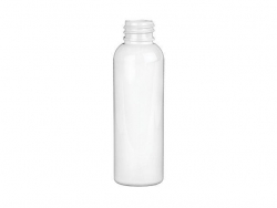 2 oz. White 20-410 Round Bullet PET (BPA Free) Opaque (Gloss Finish) Plastic Bottle (Stock Item}