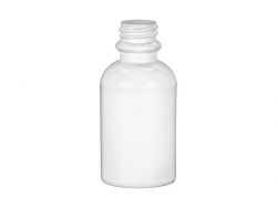 2 oz. White Opaque HDPE 20-400 Plastic Boston Round Bottle w/ Tincture & Black or White Non Dispensing Cap (2 pc. set) 50% OFF