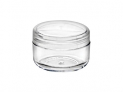 1/5 oz (6 mm) Clear Jar with 27 mm Natural Linerless Cap
