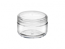1/5 oz (6 mm) Clear Jar with 27 mm Natural Linerless Cap 1/5 oz (6 mm) Clear Jar with 27 mm Natural Linerless Cap