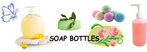 soap bottles, soap molds, plastic soap pumps