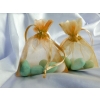 4x5 in. Old Gold Organza Bag (12 pk.)
