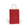 5.5" x 3.25" x 8" in. Red Small (Rose) Paper Gift Bag 100% Recycled VOLUME DISCOUNTS