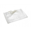 Clear  Vinyl Bag with White Polka Dots