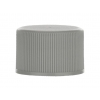 20-410 Gray Ribbed PP Plastic Non Dispensing Cap-Stipple Top-Foam Liner