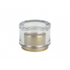 22-410 Clear/Gold Non Dispensing Plastic Bottle Cap