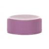 24-400 Purple Ribbed  Non Dispensing PP Plastic Bottle Cap-Foam Liner