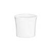 24-415 White Flared Smooth Empress Style Non Dispensing Bottle Cap w/ PEFM Liner