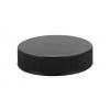 38-400 Black Ribbed Non Dispensing PP Bottle-Jar Cap w/ PE Foam Liner