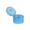 20-410 Blue Translucent Snap Top Dispensing Bottle Cap