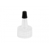 20-410 Natural/Black (Yorker Style) Dispensing Bottle Cap (no hole)
