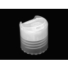 20-410 Natural (clear) Dispensing Disc Top Smooth Bottle Cap w/ .270 in. Orifice