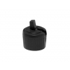 20-410 Black Turret Dispensing Bottle Cap w/ .110 in. Orifice