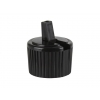 24-410 Black Turret Dispensing Bottle Cap w/ .110 in. Orifice