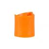 24-410 Orange Smooth PP Plastic Disc Top Dispensing Bottle Cap-.315 Orifice