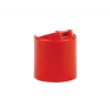 24-410 Red Coral Dispensing Disc Top Bottle Cap w/ .310 in. Orifice
