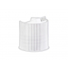24-410 White Ribbed Disc Top Dispensing PP Plastic Bottle Cap-.312 Orifice-MRP