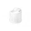 24-410 White Ribbed Dispensing Bottle Cap w/ .312 in. Orifice