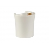 24-415 Ivory Flared Smooth Disc-Top Dispensing Bottle Cap w/ .310 in. Orifice