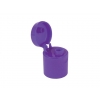 24-415 Purple Smooth Flip-Top Dispensing Cap w/ .250 in. Orifice