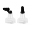 28-400 Natural/Black (Yorker Style) Snap Top Dispensing Bottle Cap