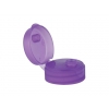 28-400 Purple Translucent Flip-Top Dispensing Bottle Cap w/ .250 in. Orifice