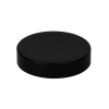 48-400 Black Flat Smooth Non Dispensing Plastic Linerless Jar Cap-INTRAPAC