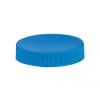 48-400 Blue Flat Ribbed Non Dispensing Plastic Linerless Jar Cap (MRP-Surplus)