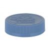 53-400 Blue CRC Flat Ribbed PP Plastic Non Dispensing Jar Cap-HS Liner-Opening Inst