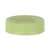 53-400 Green CRC Flat Ribbed PP Plastic Non Dispensing Jar Cap-HS Liner-Opening Inst