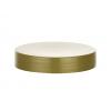 58-400 Gold Flat Smooth PP Plastic CT Jar Cap-F-217 Liner (MRP)