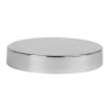 70-400 Silver Plastic Metallic Flat Non Dispensing Jar Cap w/ Liner