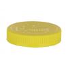 70-400 Yellow CRC Flat Ribbed PP Plastic Non Dispensing Jar Cap-Dual HS Liner-Opening Inst