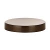 89-400 Brown Flat CT Smooth PP Plastic Jar Cap-Linerless-Smooth Top