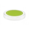 89-400 White-Green Flat Smooth Non Dispensing Plastic Jar Cap w/ HS-Pulp Liner