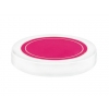 89-400 White-Pink Flat Smooth Non Dispensing Plastic Jar Cap w/ HS-Pulp Liner