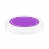 89-400 White-Purple Flat Smooth Non Dispensing Jar Cap w/ HS-Pulp Liner
