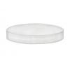 89-400 White Flat Smooth Non Dispensing PP Plastic Jar Cap-PS Liner (Olcott)