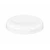 89-400 White Dome Smooth PP Non Dispensing Plastic Liner-less Jar Cap (Stock Item)