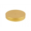 89 mm Gold Metallic Plastic Non Dispensing Jar Cap with Liner